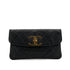 CHANEL VINTAGE BICOLORE CLUTCH BAG BLACK LEATHER 90300850 - PURPOSE
