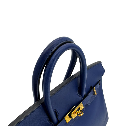HERMES BIRKIN 25 BLUE SAPHIR SWIFT HAND BAG X GHW 90300851 - PURPOSE