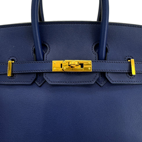HERMES BIRKIN 25 BLUE SAPHIR SWIFT HAND BAG X GHW 90300851 - PURPOSE
