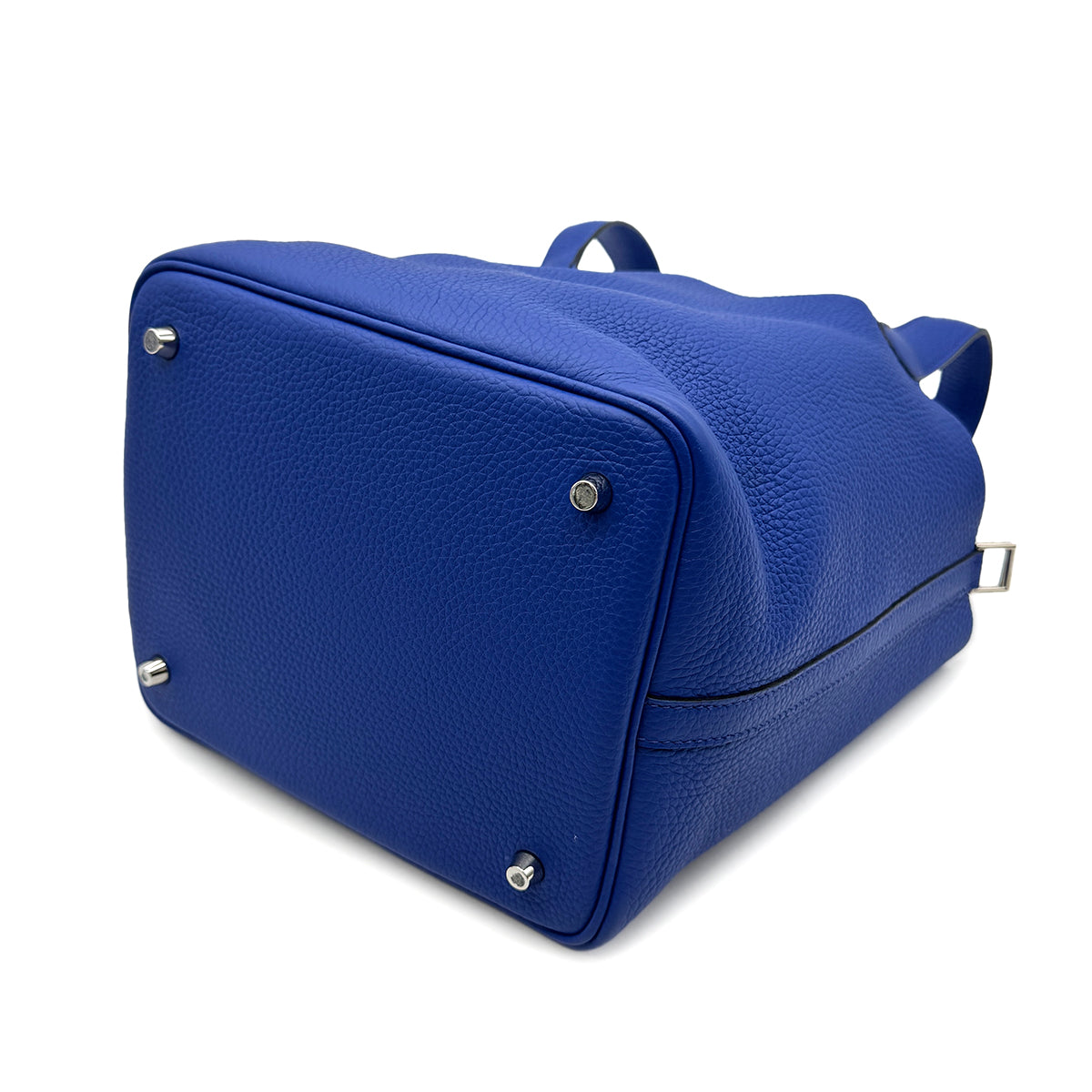 HERMES PICOTIN LOCK MM BLUE ROYAL TAURILLON CLEMENCE HAND BAG U SHW 90300852