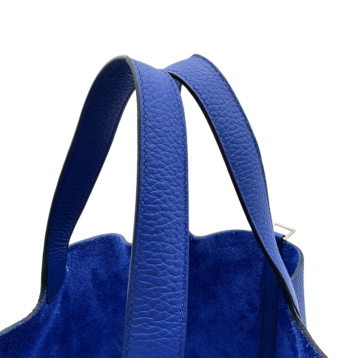 HERMES PICOTIN LOCK MM BLUE ROYAL TAURILLON CLEMENCE HAND BAG U SHW 90300852