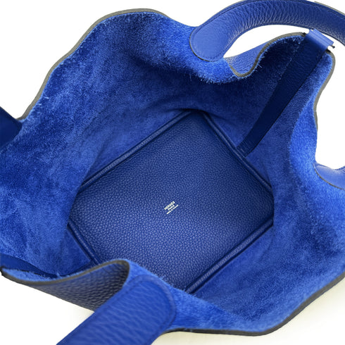HERMES PICOTIN LOCK MM BLUE ROYAL TAURILLON CLEMENCE HAND BAG U SHW 90300852 - PURPOSE