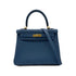 HERMES KELLY 25 RETOURNE DEEP BLUE TOGO HAND SHOULDER BAG D GHW 90300860 - PURPOSE