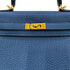 HERMES KELLY 25 RETOURNE DEEP BLUE TOGO HAND SHOULDER BAG D GHW 90300860 - PURPOSE