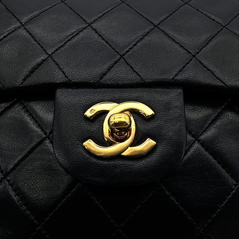 CHANEL VINTAGE CLASSIC FLAP SMALL CHAIN SHOULDER BAG BLACK LAMB SKIN 90300863 - PURPOSE