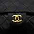 CHANEL VINTAGE CLASSIC FLAP SMALL CHAIN SHOULDER BAG BLACK LAMB SKIN 90300863 - PURPOSE