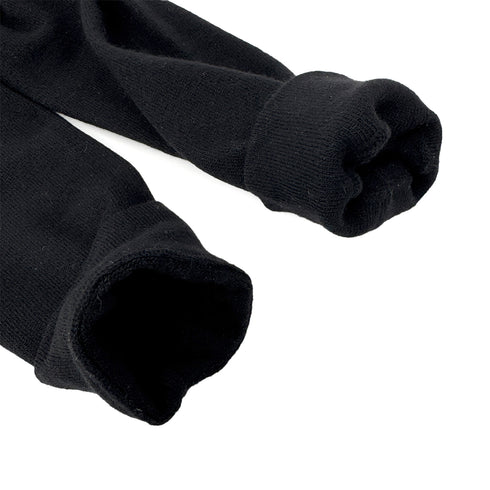 CHANEL COCOMARK LONG SLEEVE TOPS BLACK WHITE CASHMERE 42 01A RTW 90300867