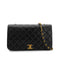 CHANEL VINTAGE FULL FLAP CHAIN SHOULDER BAG BLACK LAMB SKIN 90301010 - PURPOSE