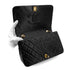 CHANEL VINTAGE FULL FLAP CHAIN SHOULDER BAG BLACK LAMB SKIN 90301010 - PURPOSE