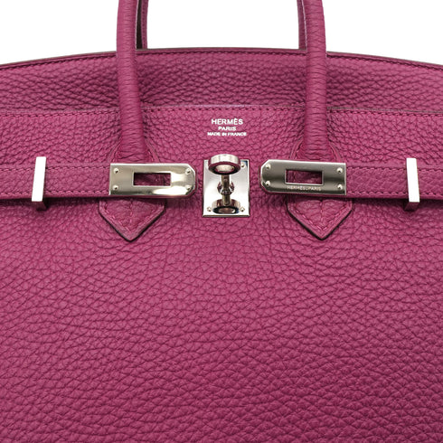 HERMES BIRKIN 25 TOSCA TOGO HAND BAG □O SHW 90301018 - PURPOSE