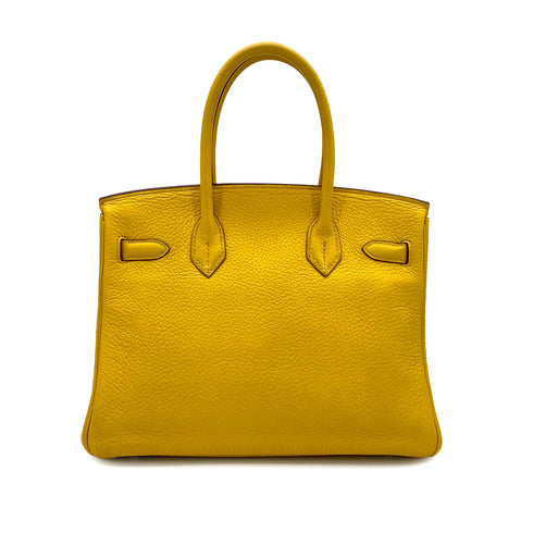HERMES BIRKIN 30 SOLEIL TAURILLON CLEMENCE HAND BAG □M SHW 90301019 - PURPOSE