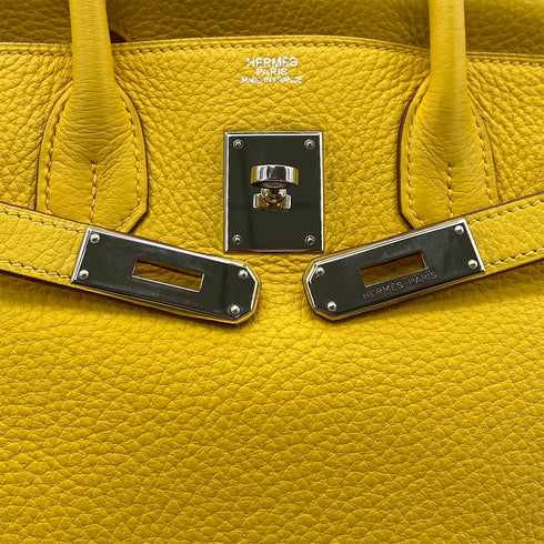 HERMES BIRKIN 30 SOLEIL TAURILLON CLEMENCE HAND BAG □M SHW 90301019