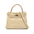HERMES KELLY 28 RETOURNE PARCHEMIN SWIFT HAND SHOULDER BAG □M GHW 90301033 - PURPOSE