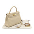 HERMES KELLY 28 RETOURNE PARCHEMIN SWIFT HAND SHOULDER BAG □M GHW 90301033 - PURPOSE