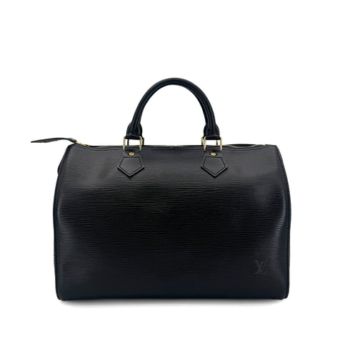 LOUIS VUITTON EPI SPEEDY 30 HAND BAG NOIR LEATHER M59022 90301084 - PURPOSE