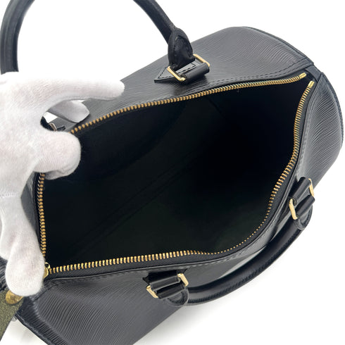 LOUIS VUITTON EPI SPEEDY 30 HAND BAG NOIR LEATHER M59022 90301084 - PURPOSE