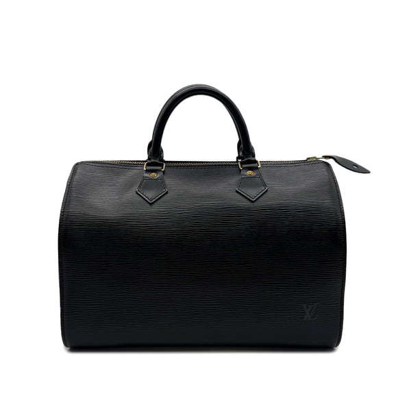 LOUIS VUITTON EPI SPEEDY 30 HAND BAG NOIR LEATHER M59022 90301085