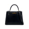 HERMES KELLY 28 SELLIER BLACK BOXCALF HAND SHOULDER BAG 〇Y GHW 90301093 - PURPOSE