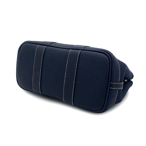 HERMES GARDEN PARTY TTPM BLUE MARINE TOILE OFFICIER NEGONDA HAND BAG □I 90301094 - PURPOSE