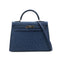 HERMES KELLY 32 SELLIER BLUE ROY OSTRICH HAND SHOULDER BAG □E SHW 90301096 - PURPOSE
