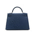 HERMES KELLY 32 SELLIER BLUE ROY OSTRICH HAND SHOULDER BAG □E SHW 90301096 - PURPOSE