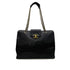 CHANEL VINTAGE SUPER MODEL BICOLORE CHAIN TOTE BAG BLACK LEATHER 90301100 - PURPOSE