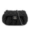CHANEL MATELASSE CHAIN AROUND SHOULDER BAG BLACK LEATHER 90301101 - PURPOSE