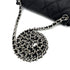 CHANEL MATELASSE CHAIN AROUND SHOULDER BAG BLACK LEATHER 90301101 - PURPOSE
