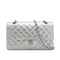 CHANEL CLASSIC FLAP MEDIUM CHAIN SHOULDER BAG SILVER LAMB SKIN 90301104 - PURPOSE