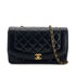 CHANEL VINTAGE DIANA MIDIUM CHAIN SHOULDER BAG BLACK LAMB SKIN 90301109 - PURPOSE