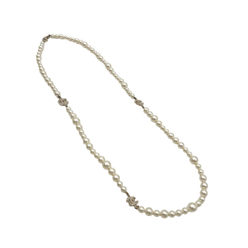 CHANEL NECKLACE COCOMARK FAUX PEARL RHINESTONE ACCESSORY A12A 90301114 - PURPOSE