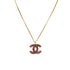 CHANEL NECKLACE COCOMARK RHINESTONE PINK ACCESSORY 02P 90301116 - PURPOSE