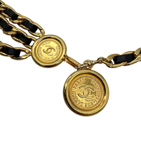 CHANEL VINTAGE CHAIN BELT LEATHER COCOMARK ACCESSORY 90301117 - PURPOSE