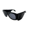 CHANEL VINTAGE SUNGLASSES MATELASSE BLACK BLUE EYEWEAR 90301119 - PURPOSE