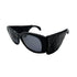 CHANEL VINTAGE SUNGLASSES MATELASSE BLACK BLUE EYEWEAR 90301119 - PURPOSE