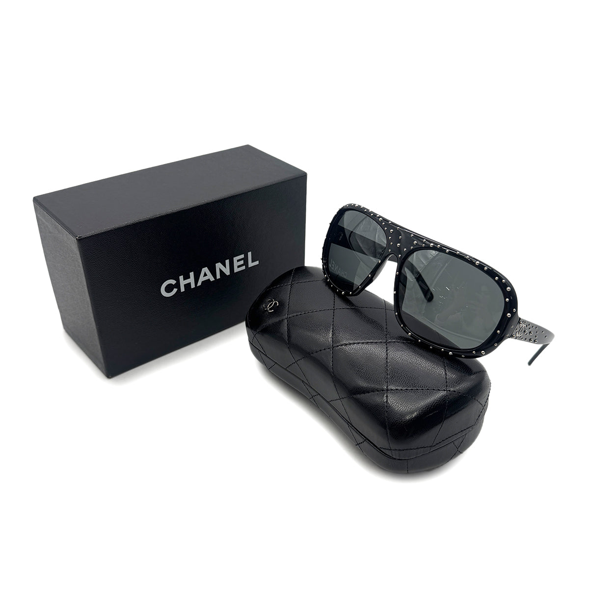 CHANEL SUNGLASSES COCOMARK BLACK EYEWEAR 90301120