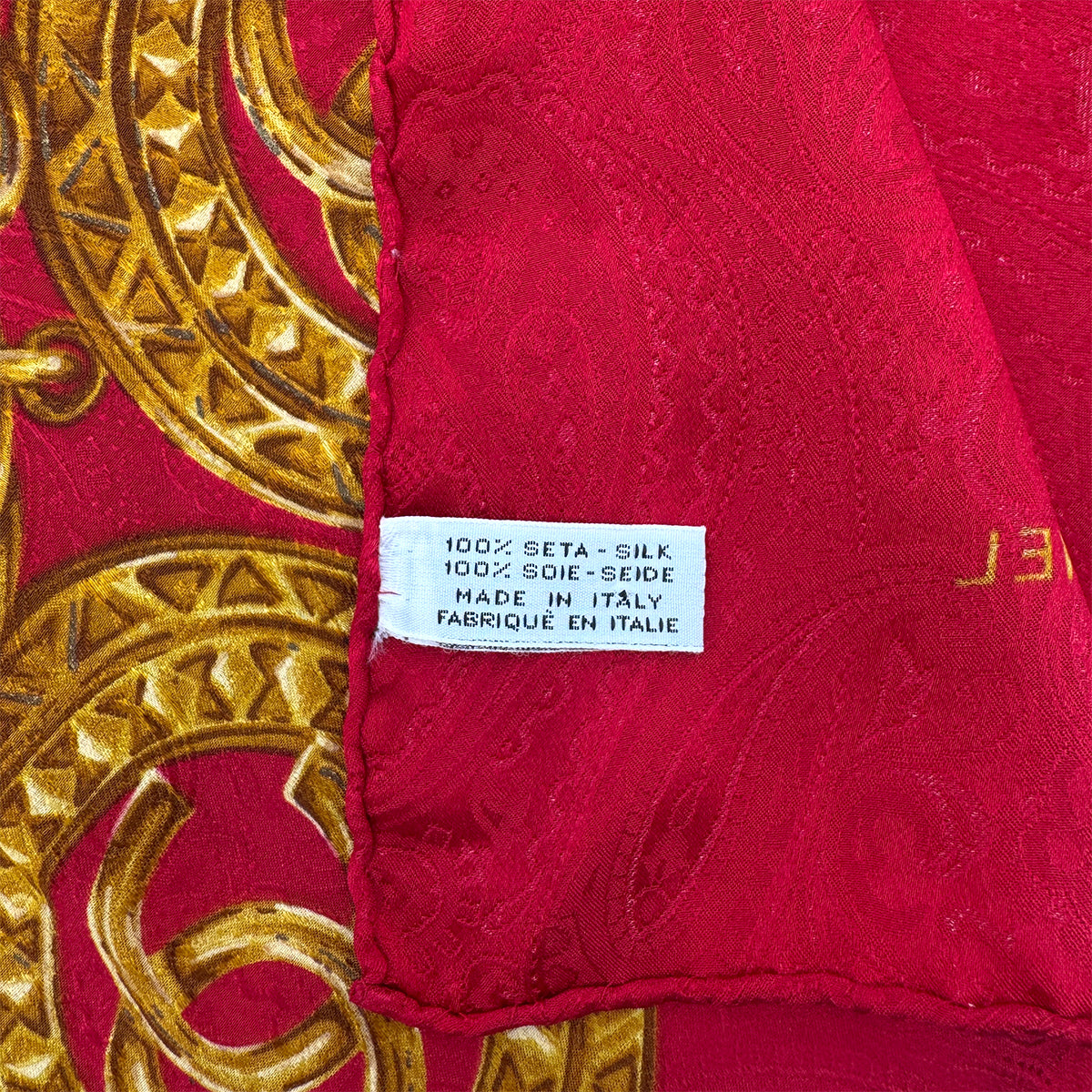 CHANEL VINTAGE SCARF MULTICOLOR SILK 90301123