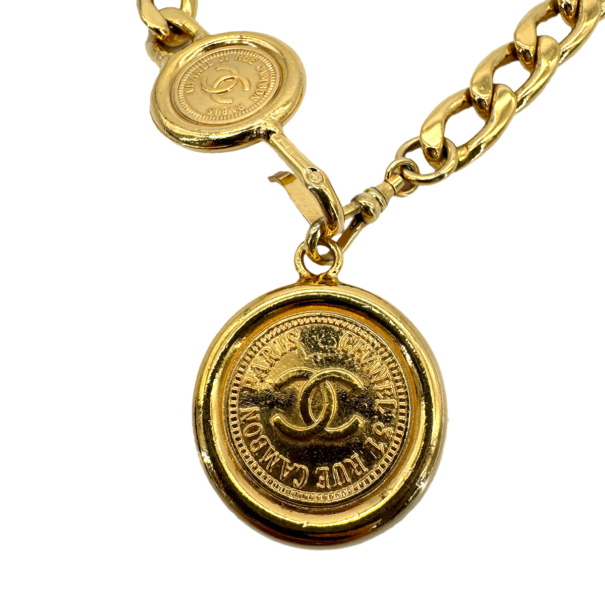 CHANEL VINTAGE CHAIN BELT COCOMARK ACCESSORY 90301124