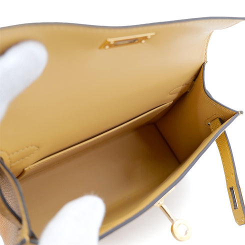 HERMES KELLY MINI 2 PAILLE VEAU EPSOM HAND SHOULDER BAG K GHW 90301625 - PURPOSE
