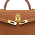 HERMES KELLY 25 SELLIER GOLD EPSOM HAND SHOULDER BAG B GHW 90301628 - PURPOSE