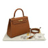 HERMES KELLY 25 SELLIER GOLD EPSOM HAND SHOULDER BAG B GHW 90301628 - PURPOSE