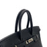 HERMES BIRKIN 25 BLACK TOGO HAND BAG □L SHW 90301630 - PURPOSE