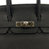 HERMES BIRKIN 25 BLACK TOGO HAND BAG □L SHW 90301630 - PURPOSE