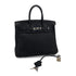 HERMES BIRKIN 25 BLACK TOGO HAND BAG □L SHW 90301630 - PURPOSE