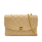 CHANEL VINTAGE MATELASSE CHAIN SHOULDER BAG BEIGE CAVIAR SKIN 90301634 - PURPOSE
