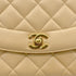 CHANEL VINTAGE MATELASSE CHAIN SHOULDER BAG BEIGE CAVIAR SKIN 90301634 - PURPOSE