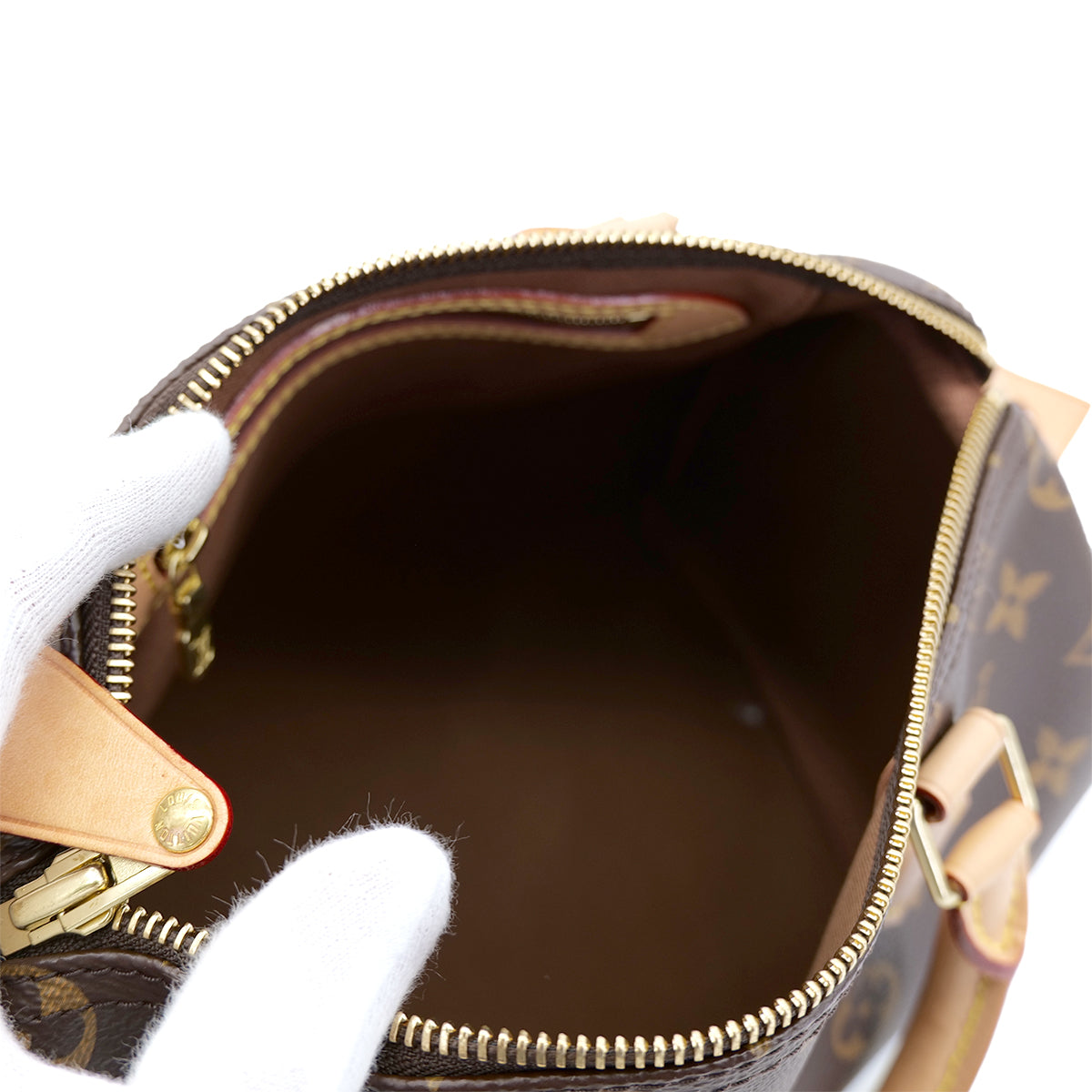 LOUIS VUITTON MONOGRAM SPEEDY 25 HAND BAG BROWN M41109 90301643