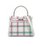 HERMES KELLY25 RETOURNE TARTAN LIGHT NEW GRIS PERLE VERT MOYEN ROSE BUBBLEGUM SWIFT K 90301644 - PURPOSE