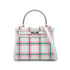 HERMES KELLY25 RETOURNE TARTAN LIGHT NEW GRIS PERLE VERT MOYEN ROSE BUBBLEGUM SWIFT K 90301644 - PURPOSE