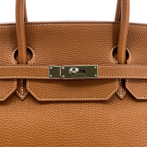 HERMES BIRKIN 40 GOLD TOGO HAND BAG □P SHW 90301646 - PURPOSE